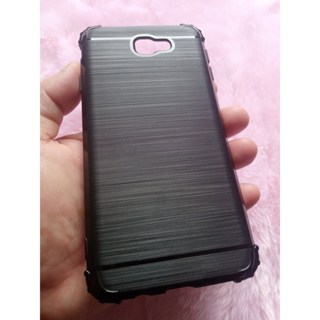 Capa Preta para Samsung Galaxy J7 Prime G610 impacto + Película vidro 3D Tela toda