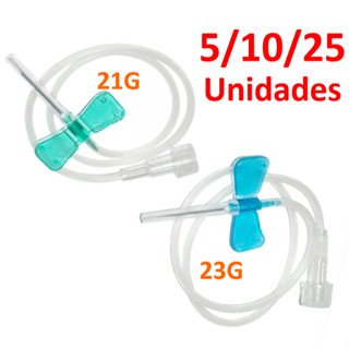 Scalp Simples 21G ou 23G Com 5/10/25 Unidades Medix (scalpe)