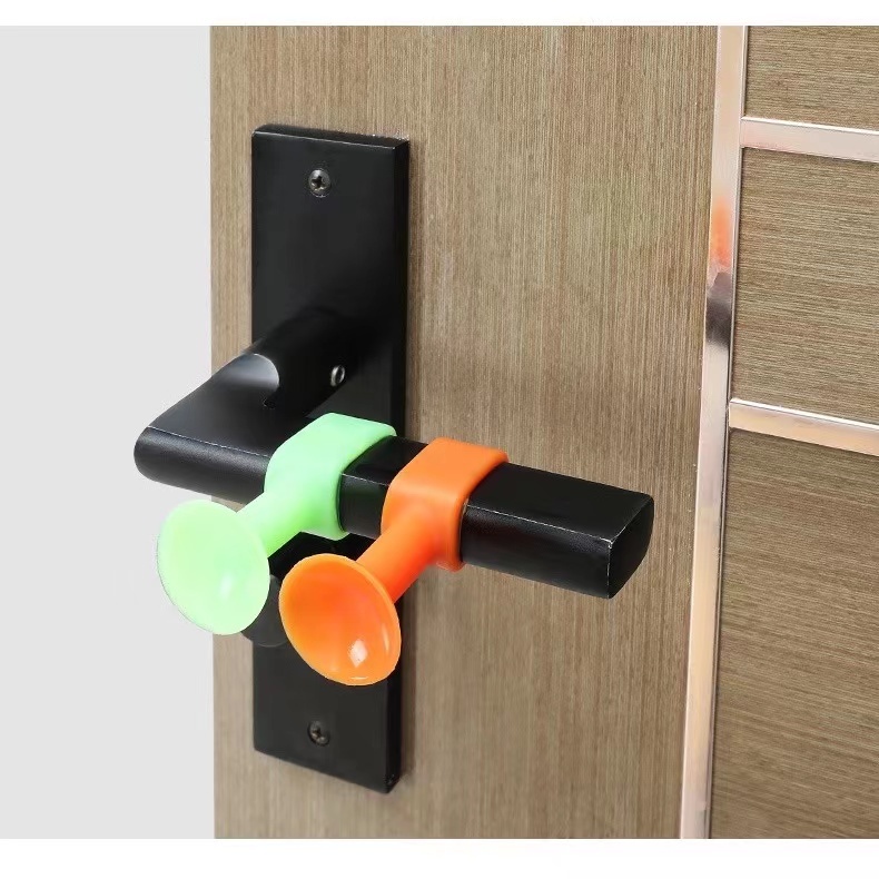 KIT 2un/4un/6un Protetor De Portas Ventosa Anti Impacto Suporte Silicone para Porta Maçaneta Auto Adesivo Parede