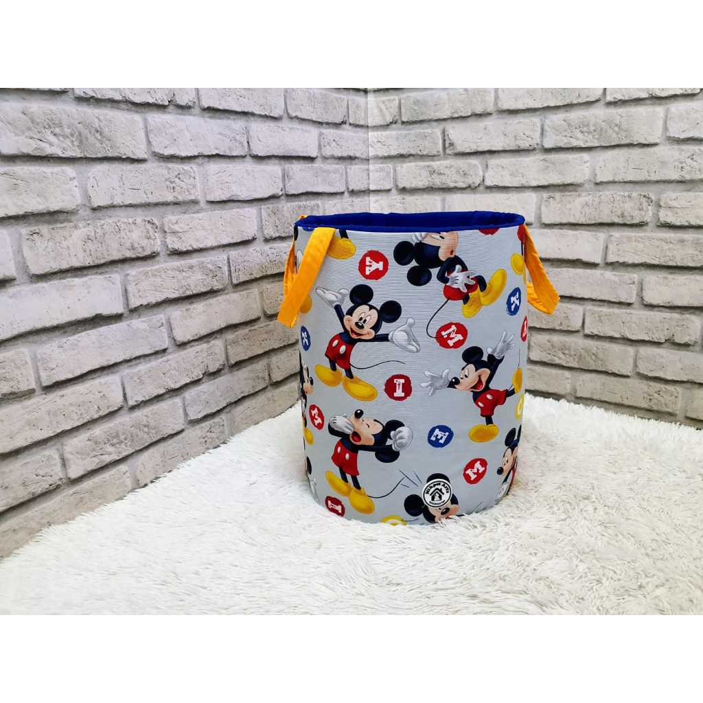 Cesto Organizador Pet Cesto De Brinquedos Mickey Saco Com Alça oxford Mala Oxford Cachorro Gato