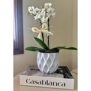 Vaso Cachepot Decorativo Ondas / Para Plantas Artificiais e Naturais Impressão 3D em Oferta na Shopee