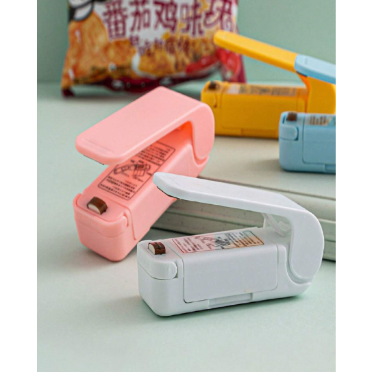 Master Atacadista Mini Seladora Portátil Com Imã 9x5cm Lacradora Embalagens Plásticos A Pilha Para Cozinha Top Útil Multiuso Universal