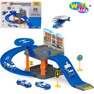 Brinquedo Pistas Estacionamento/Garagem Carro + Acessórios 25 Peças - Wellkids em Oferta na Shopee