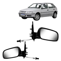 Par Retrovisor Gol Parati Saveiro G3 G4 4 portas com Controle 1999 2000 2001 2002 2003 2004 2005 2006 2007 2008