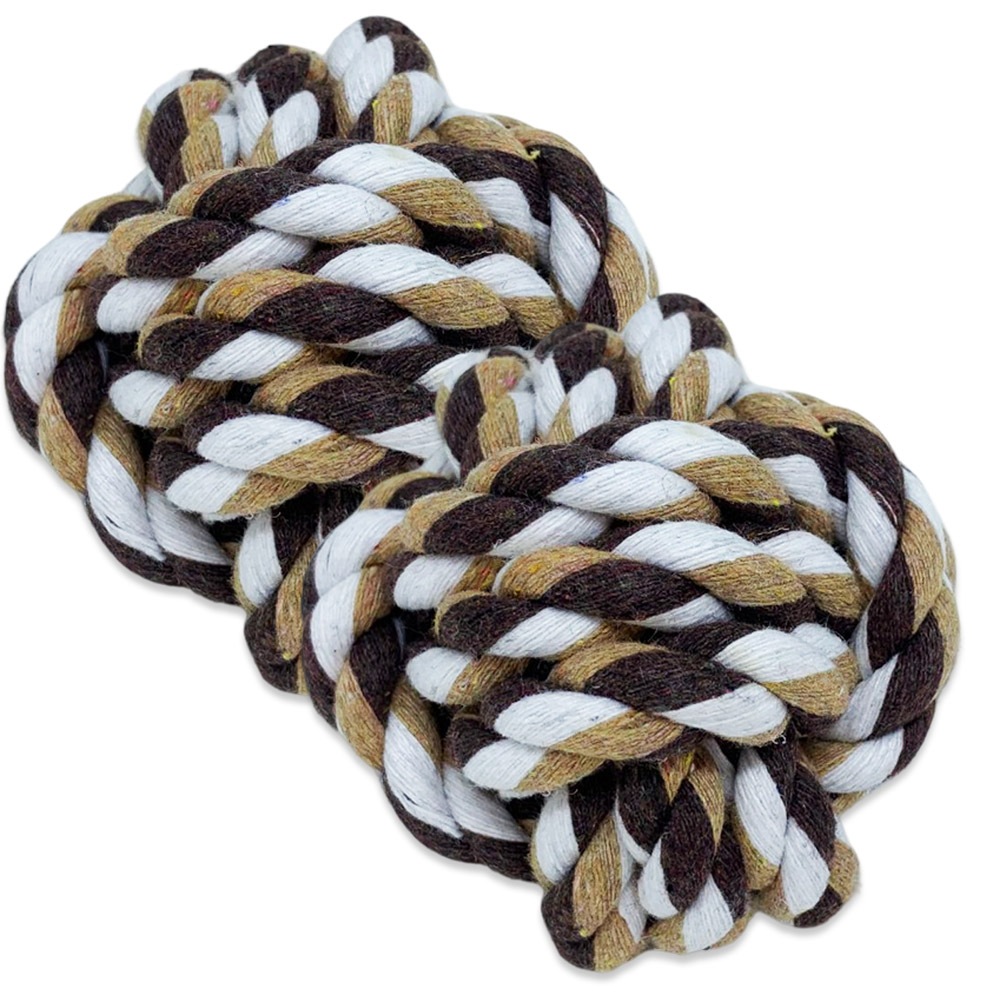 Detalhes do Brinquedo Bolinha para Cachorro de Corda com Aroma Savana Pet