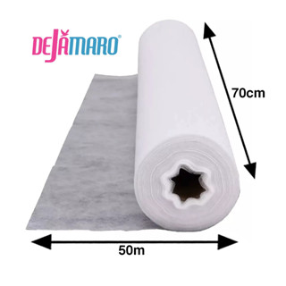 Lençol em rolo Descartável TNT maca 0,70x50m Branco 20gr - Dejamaro