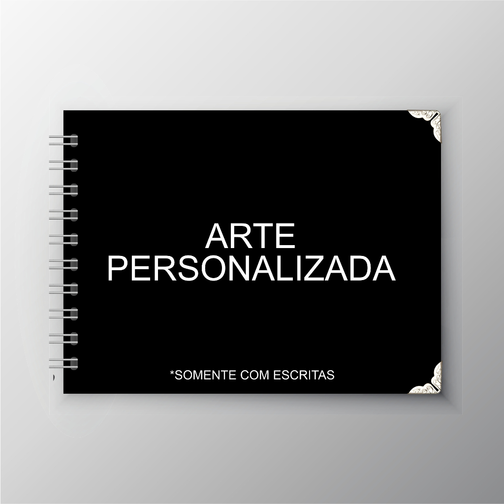Caderno Álbum Personalizado Kraft ou Preto Scrapbook Fotos em Oferta na Shopee