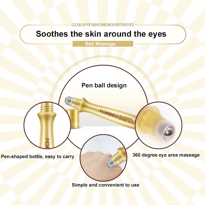 Creme Hidratante Para Os Olhos De Caracol/Removedor De Círculos Escuros/Anti-Idade/Suferradores 15 ml