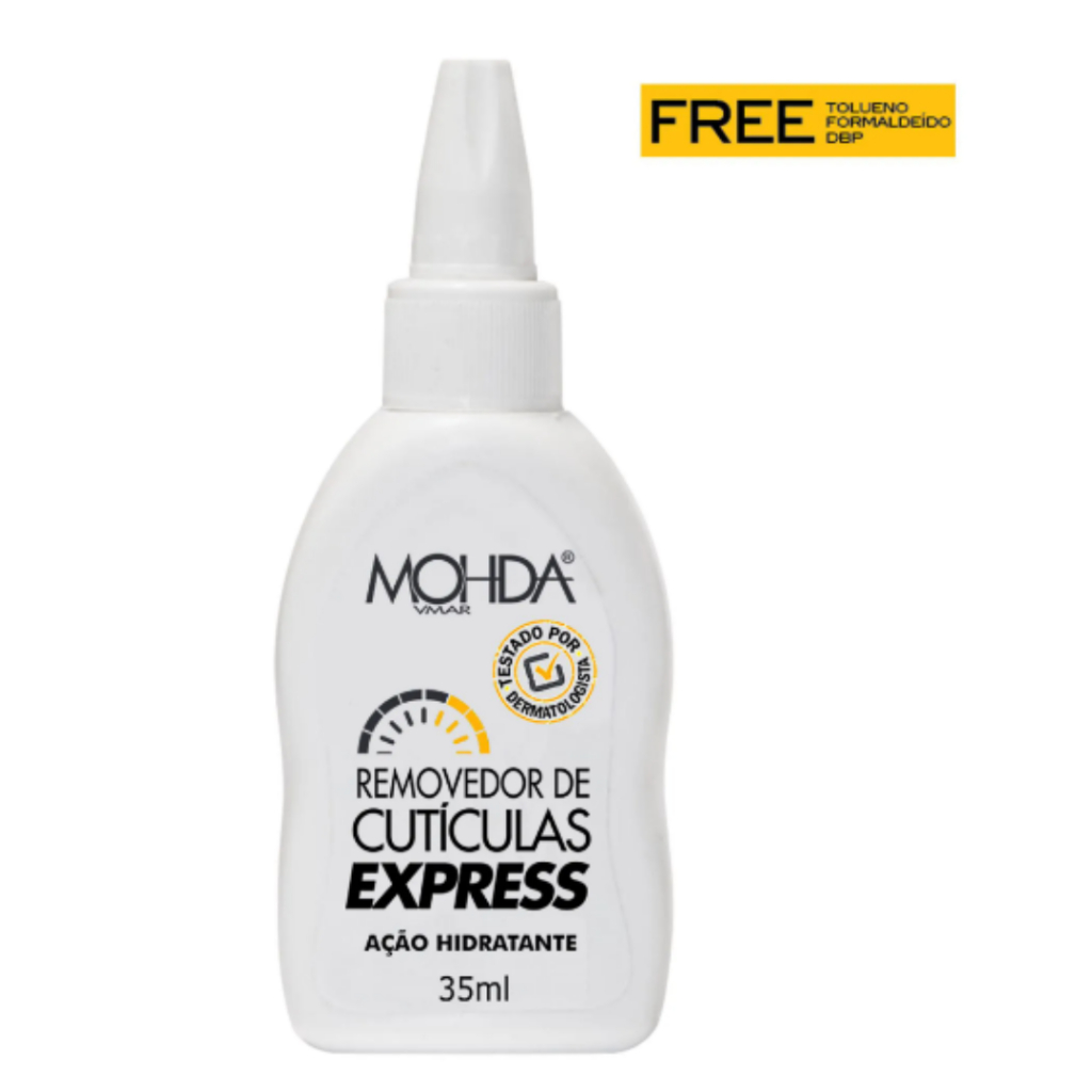 REMOVEDOR DE CUTÍCULAS EXPRESS MOHDA 35ml em Oferta na Shopee