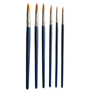 Pincéis Artísticos Para Pintura Redondo - 6un em Oferta na Shopee