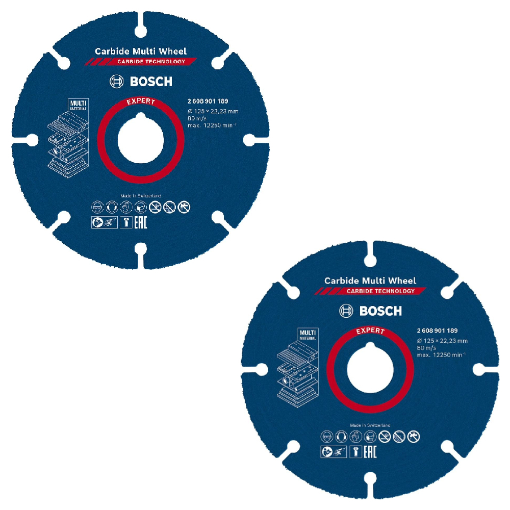 Disco de Serra Expert 125 MM Multi Material Carbide Multi Whell 2 Unidades BOSCH em Oferta na Shopee