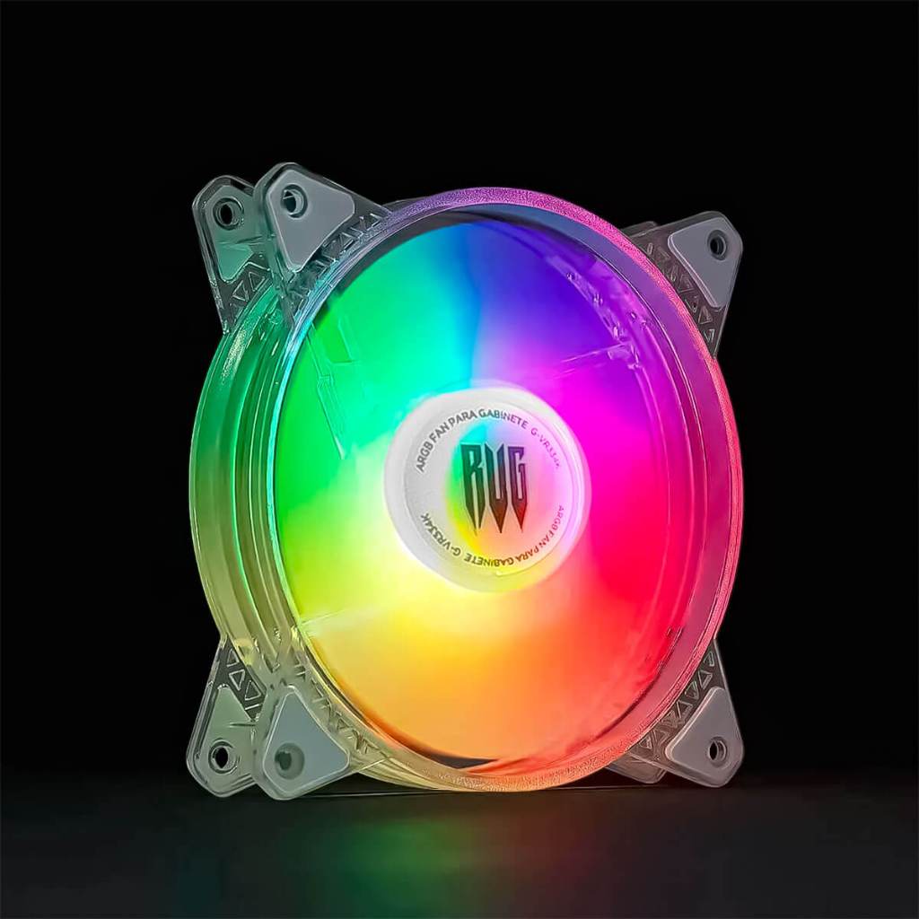 Kit 3 Fan para Gabinete +Hub Controlador e Controle Remoto Marca Revenger Modelo G-VR334K