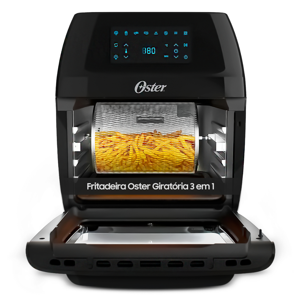 Fritadeira Sem Óleo - Oster 3 em 1 Forno e Fritadeira - 1800W - Airfryer Oven 220V Original Com Nota Fiscal