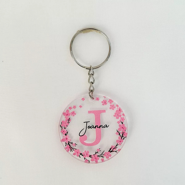 Chaveiro Em Acrílico Personalizado Com Seu Nome E A Inicial — imagem 2 de 2