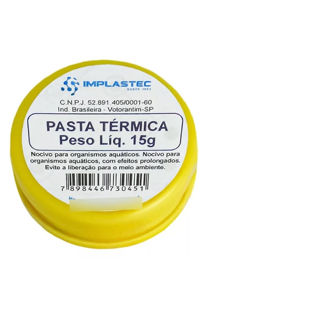 Pasta Térmica Branca Implastec Pote 15g