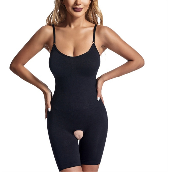 WX8671 Cinta de Corpo Inteiro Com Abertura no meio das pernas  Coxas Emagrecedor
