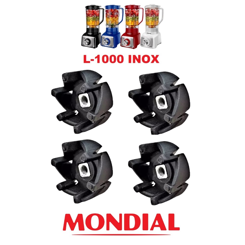 Arraste Mondial reforçado do Copo Liquidificador Mondial L1000 Turbo Inox