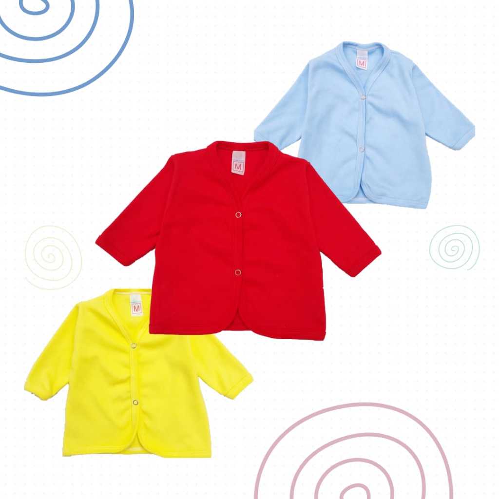 Casaquinho Bebê / Infantil (Suedine 100% Algodão) Cores Femininas e Masculinas