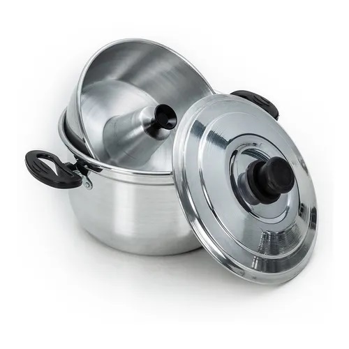 Conjunto Forma Pudim Banho Maria E Panela De Alumínio 2 X 1