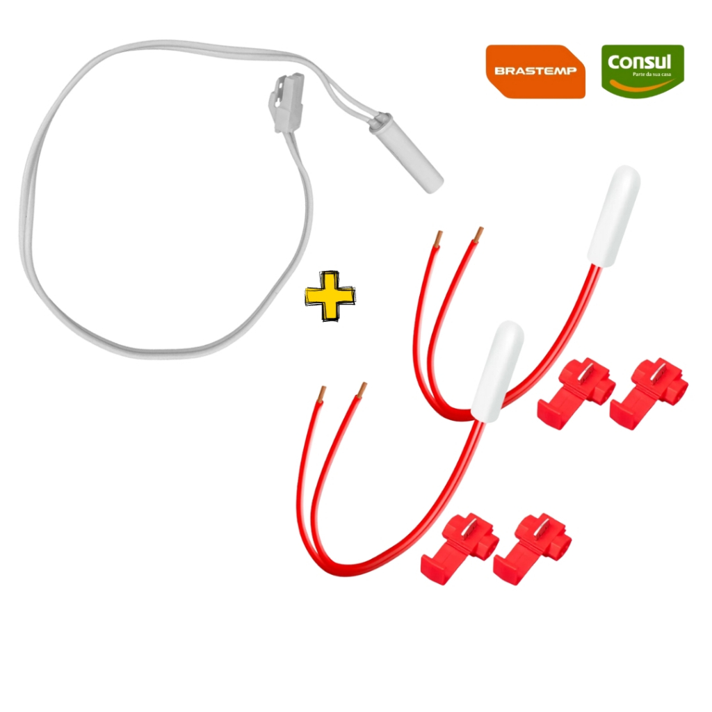Sensor Degelo E Temperatura 2,7k Geladeira Brastemp E Consul W10696875