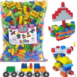 Blocos De Montar Jogo 1000 Peças Monta Monta Brinquedo Educativo Pedagogico Didatico Infantil