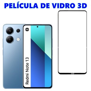 Película 3D Redmi Note 13 Protetora De Tela Vidro Full Cover Temperado Frontal Para Celular Xiaomi
