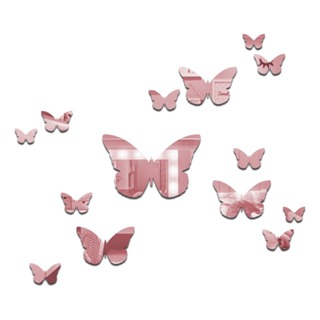 Espelho Decorativo Acrílico Borboletas Rose Com Dupla Face em Oferta na Shopee