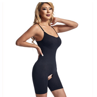 WX8671 Cinta de Corpo Inteiro Com Alça Abertura no meio das pernas Coxas Emagrecedor Shapewear