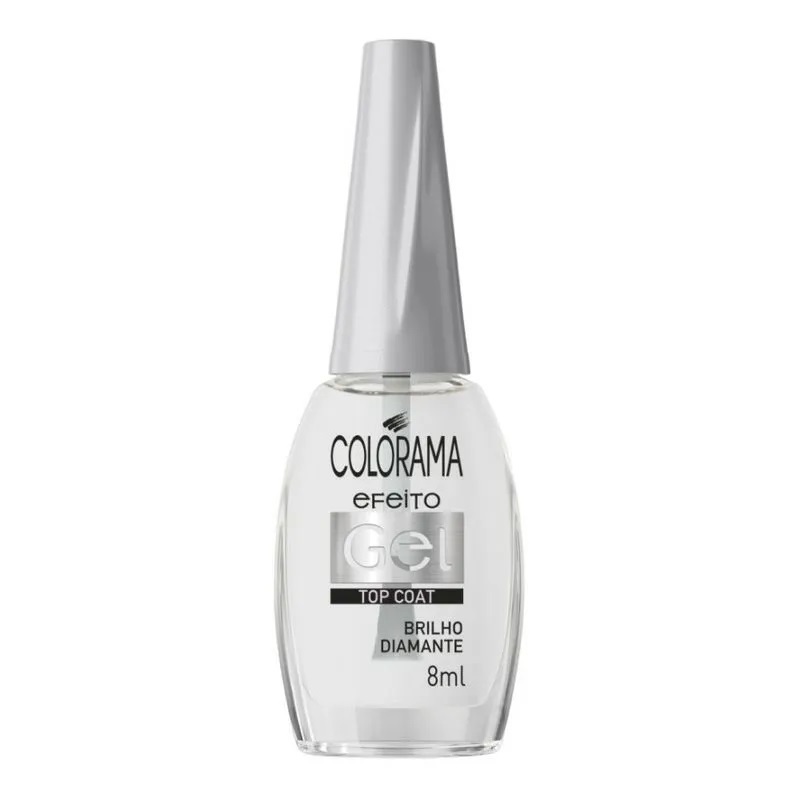 Esmalte Colorama Efeito Gel Top Coat Brilho Diamante com 8ml