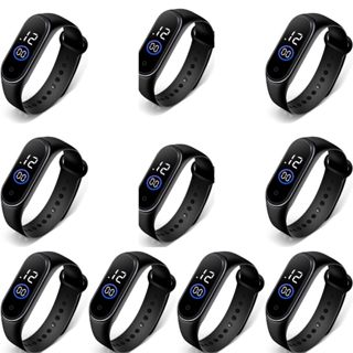 Kit 10 Relógio Digital Led Masculino Feminino Adullto E Infantil Crianças Unissex