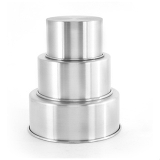 Conjunto Formas Assadeiras Alta Redonda Para Bolo Com Peças em Alumínio Profissional (15,20,25) com 10cm Altura em Oferta na Shopee