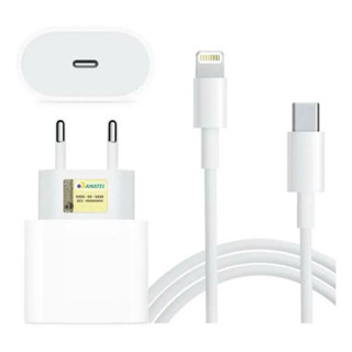 Carregador iPhone 11 12 13 14 Turbo 20w Tipo C Original Anatel