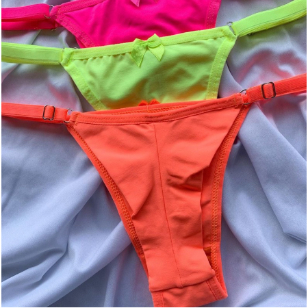 Kit com 10 calcinhas lingerie fio duplo com Regulagem String Microfibra em Oferta na Shopee