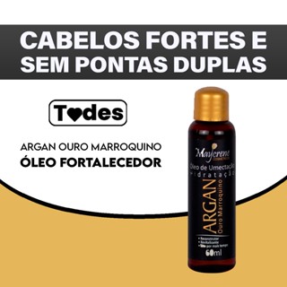 Óleo de Argan Ouro Marroquino Premium Pós Progressiva Hidratação Profunda Para os Cabelos 60ml Maycrene