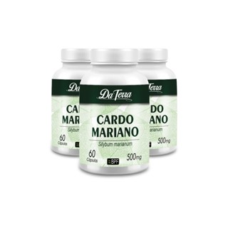 CARDO MARIANO (SILIMARINA PREMIUM) 3 FRASCOS 100% NATURAL 500MG