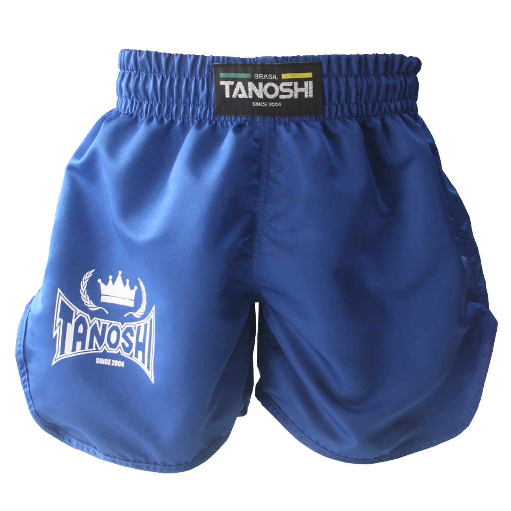 Shorts de luta KNG Azul para luta MuayThai Sanda Kickboxing