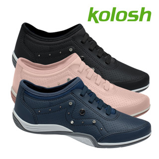 Tenis Kolosh Original Feminino Casual Calce Facil Sapatenis Conforto Detalhes Brilho Lancamento Dia A Dia