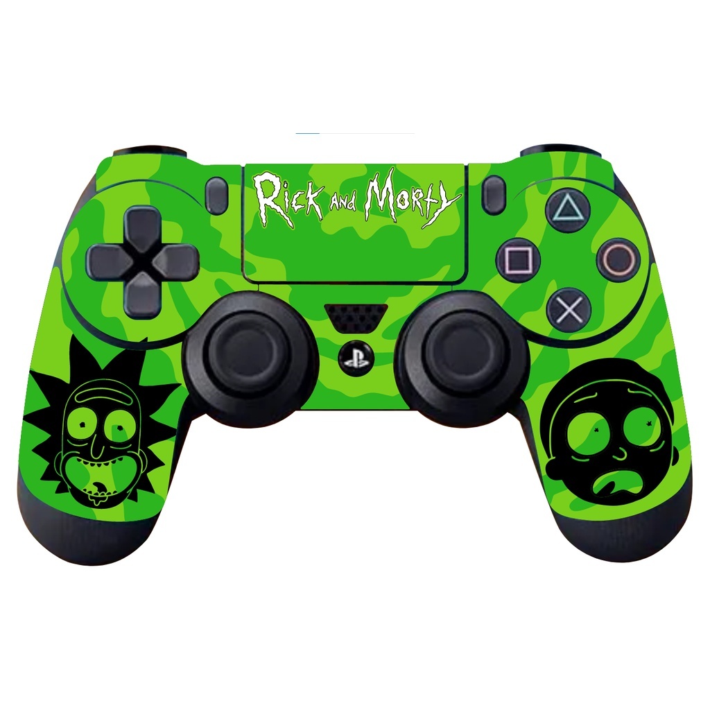 SKIN ADESIVO PARA CONTROLE PLAYSTATION 4 PS4 SLIM FAT PRO RICK AND MORTY