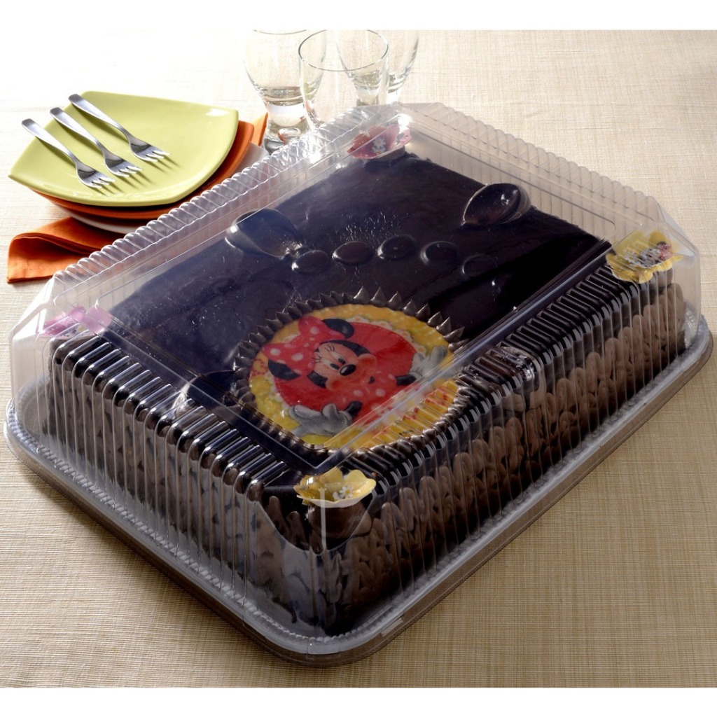 embalagem bolo Torta Retangular GRANDE Jumbo - 5kg Ref.: G 78M (46x37x12,5 altura ) galvanotek (1 UNIDADE) em Oferta na Shopee