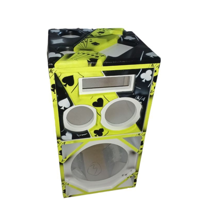 Caixa Mini Bob trio 3D grave de 10" /  12 "/ 15" ou 18" corneta e super tweeter