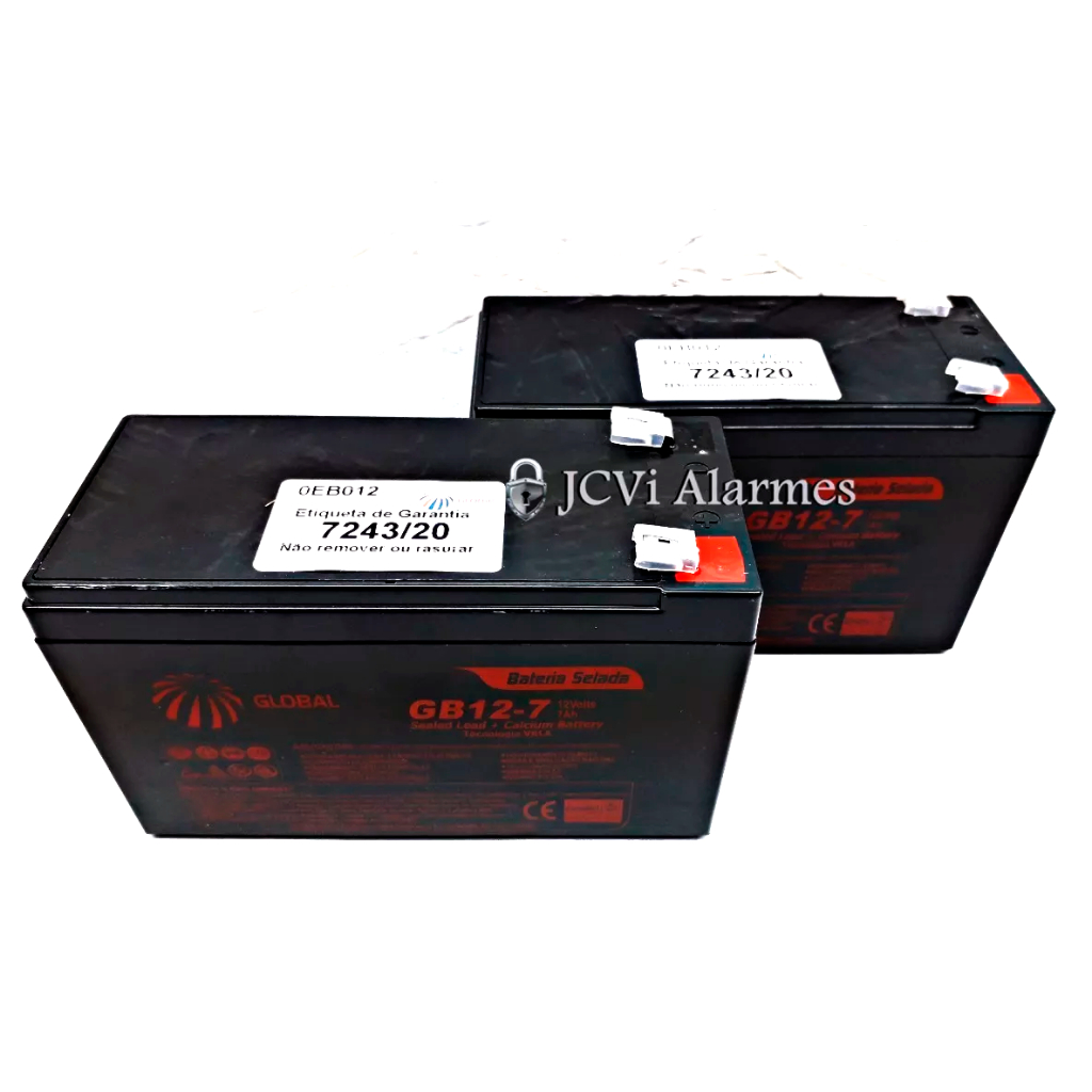 Kit 2 Bateria 12v 7ah Nobreak Ups Senoidal 1500va Ts Shara 4438