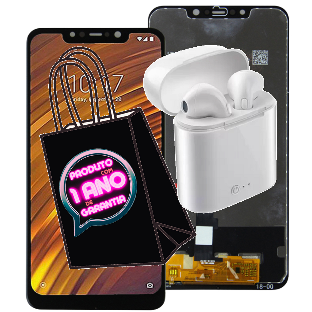 Tela Display Frontal Completa Compatível Xiaomi Poco F1 + Lcd Premium Full Hd + 