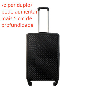 Mala de viagem 23kg ziper duplo com rodinha 360º ABS EXPANSIVEL Mala para viagem media 23kilos com senha promocao menor preço