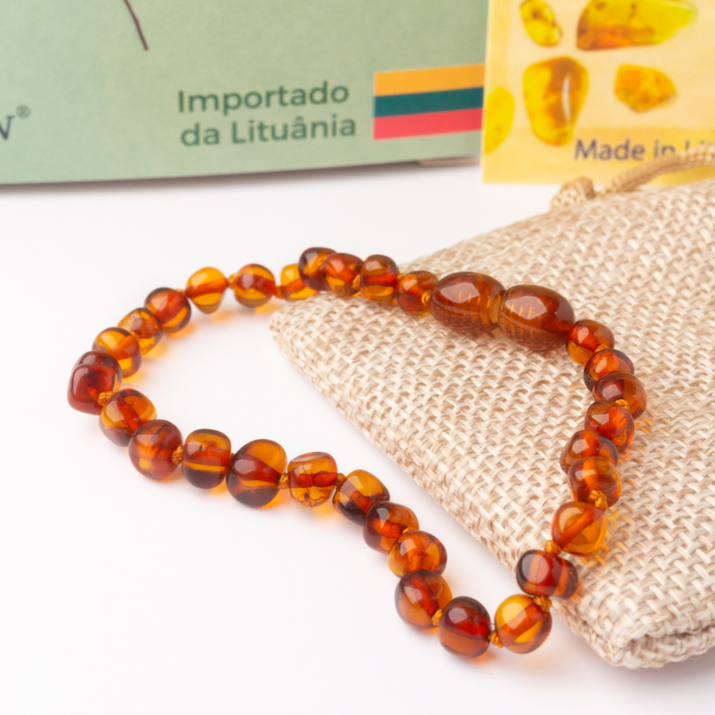 Pulseira de Âmbar Adulto - Original com Certificado Lituânia em Oferta na Shopee
