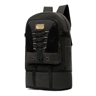 Mochila de Lona Masculina Grande 50L Reforçada Resistente Alta Qualidade Escolar Trabalho…