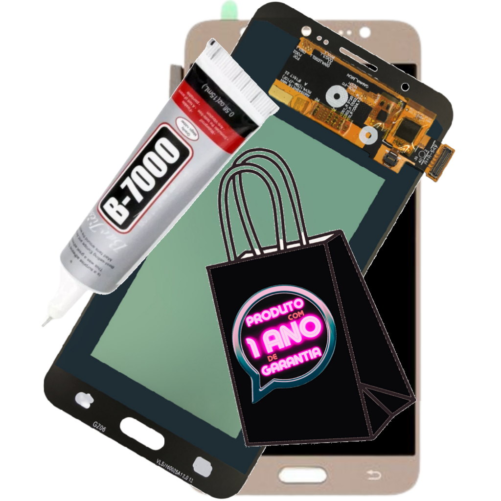 Tela Frontal Touch Display Compatível Galaxy J701 J7 Neo + Lcd Premium Full Hd + Cola!