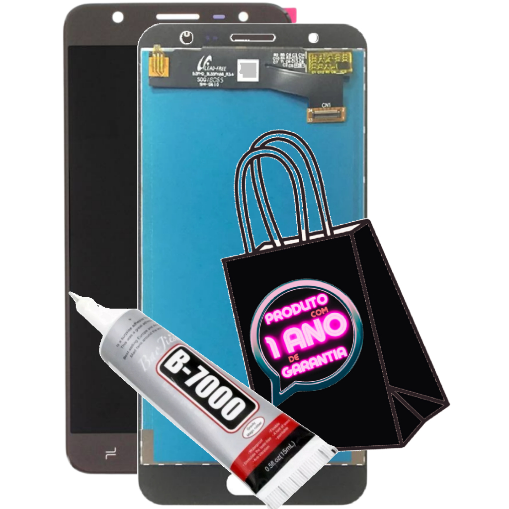 Tela Frontal Touch Display Compatível Galaxy J7 Prime G610 + Lcd Premium Full Hd + Cola!