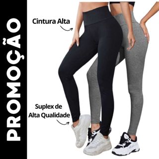 Calça Legging leg fitnes zero transparência suplex de alta qualidade skinny