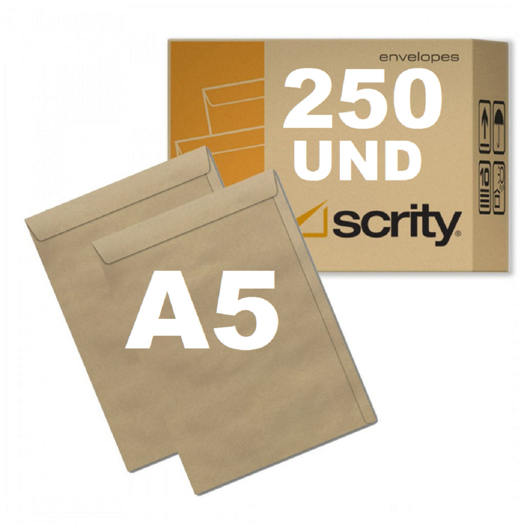 Envelope Pardo 17x25 Skn25 Meio A4 Correios Escritório C/250