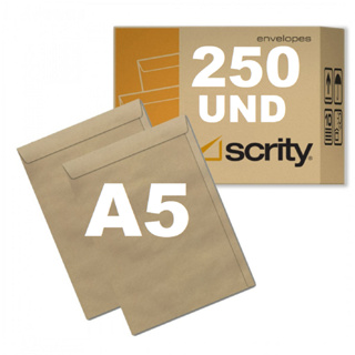 Envelope Pardo 17x25 Skn25 Meio A4 Correios Escritório C/250 em Oferta na Shopee